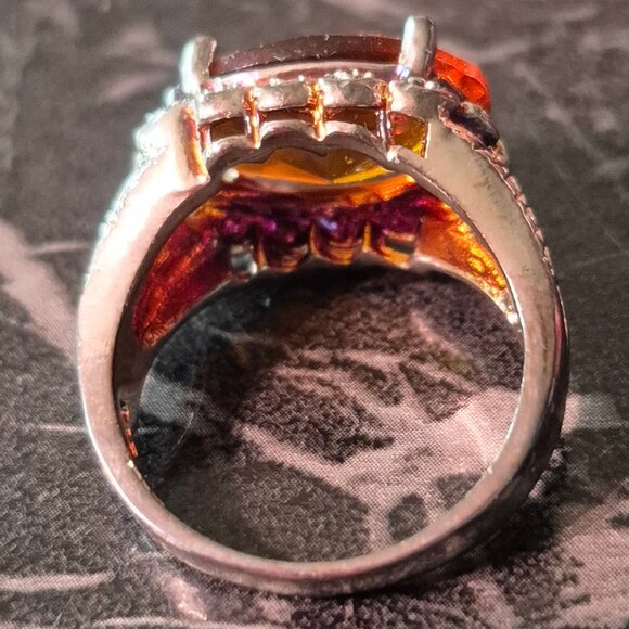 Citrine, 925, November birth stone. size 9 ring. - Picture 4 of 4